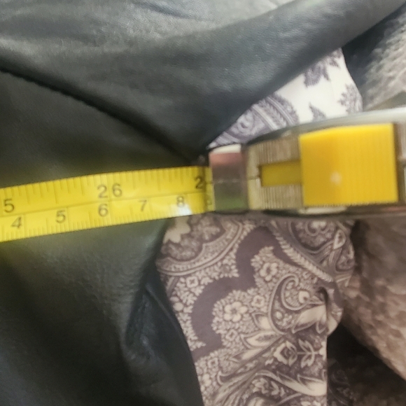 Soft Genuine Black Leather biker style jacket 22/24 - Picture 14 of 14